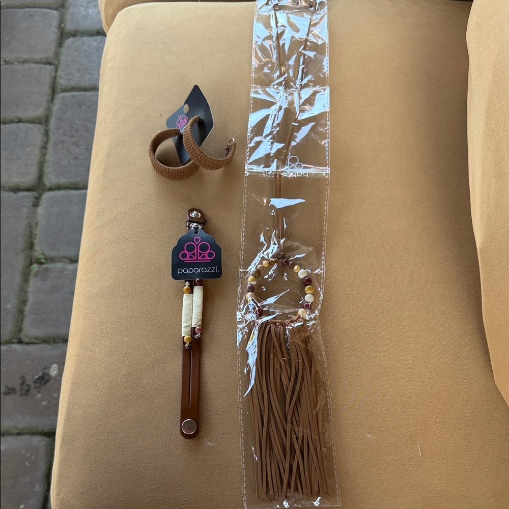Paparazzi Brown Accessory Set